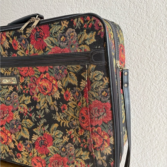 Vintage Floral Tapestry Rolling Luggage - Picture 2 of 10